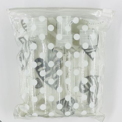 Verpakking voor cosmetische persoonlijke verzorging PET-plastic reisset met hervulbare lege flessen