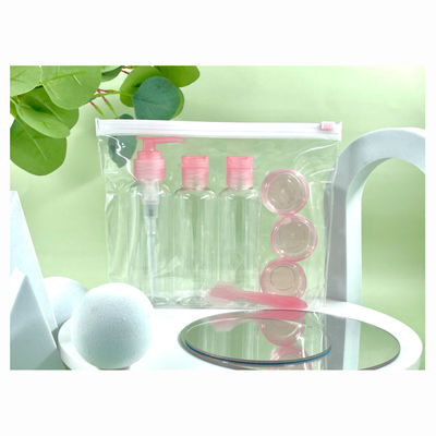 PET-plastic fles en crème pot reis set voor verpakking cosmetica huidverzorgingsproducten