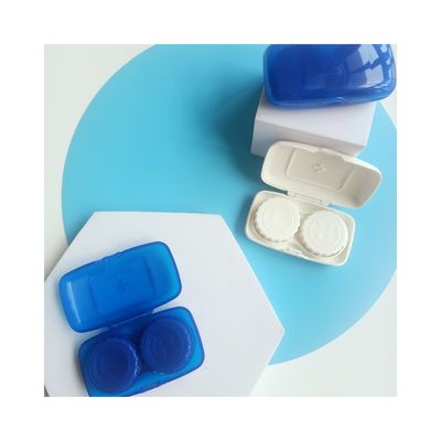 Plastic PP Materiaal Structuur Contactlens Hoes Vierkante vorm voor eenvoudige opslag