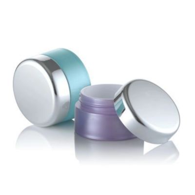 Plastic Collar 3ml 5ml Double Layers PP Cream Jar voor gezichtsverzorging in aangepaste kleuren