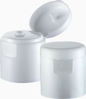 Op maat gemaakte bestelling Flip Top Cap Recyclebaar Direct 28mm Wit cilindrisch Plastic Flip Cap