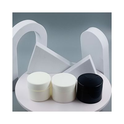 Dubbellaag Creme Jar Plastic Jar voor cosmetische producten 15ml 30ml 50ml Monster verstrekt