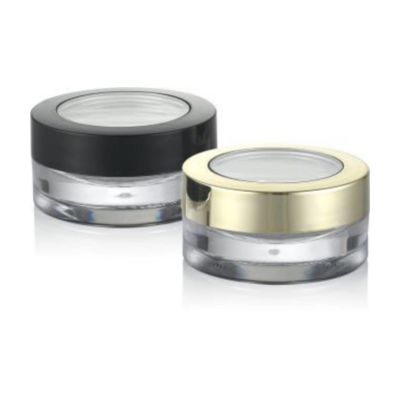 Plastic Cap Material 5ml 10ml Luxe Cream Jar met UV coating en plastic type