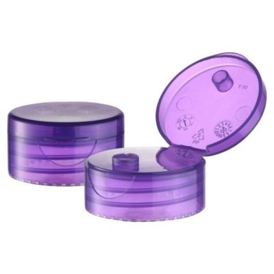 33 mm transparante cilindrische dubbele wand plastic flip cap voor recycleerbare directe fles