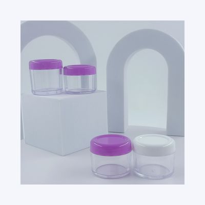 Basismateriaal Plastic Cream Jar voor cosmetische aangepaste kleuren 5ml 10ml 15ml 20ml