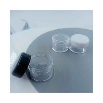 7 ml 10 ml PS Collar Clear Plastic Cream Jar voor industriële cosmetische verpakkingen