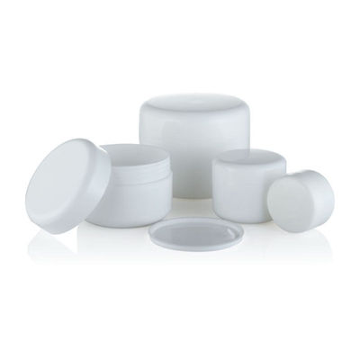 HUDZORG Hervulbare witte PP crème pot 20g 50g 100g 250g met deksel Plastic type