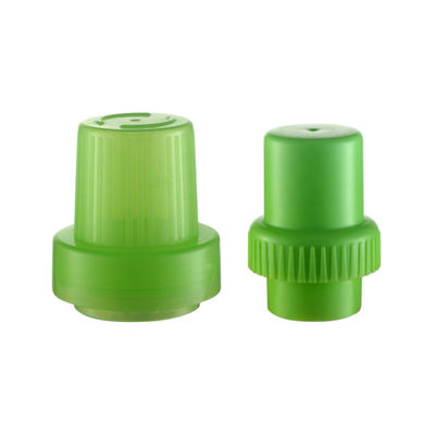 36 mm 58 mm PP Plastic Wasmiddel meetkap Groen fleskap voor 48/400 flessen
