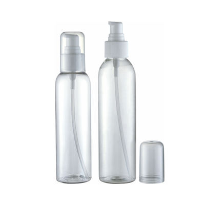 120 ml 150 ml cosmetische heldere PET-fles met lotionpumpspray in aangepaste kleur