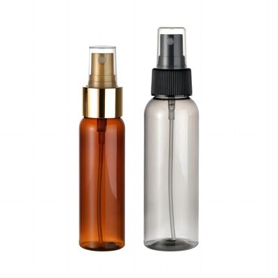 Persoonlijke verzorging of cosmetische PET-flessen met fijne mistsprays en kleuren
