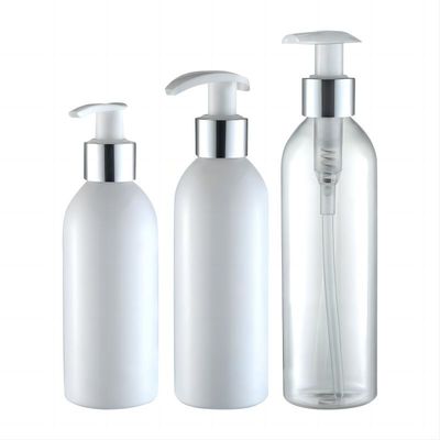 180 ml/200 ml/250 ml capaciteit Ronde schoudercilinder PET-plastiekflessen met lotionpomp