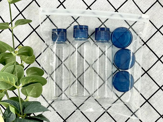 Persoonlijke verzorgingspakketten: 100 ml PET-flessen en 10 ml crèmepotten 0