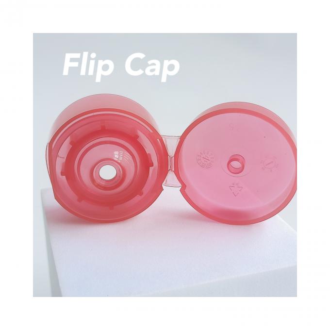 Flessen 22 mm Transparante cilindrische dubbele wand Plastic Flip Cap voor aangepaste kleur 0