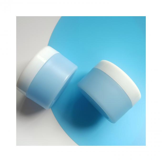 Voorbeeld vrijgegeven 15 ml dubbele lagen Plastic potten met deksels PP Plastic Face Cream 1