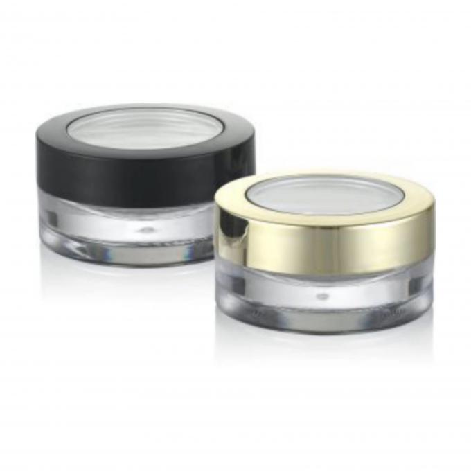 Plastic Cap Material 5ml 10ml Luxe Cream Jar met UV coating en plastic type 0