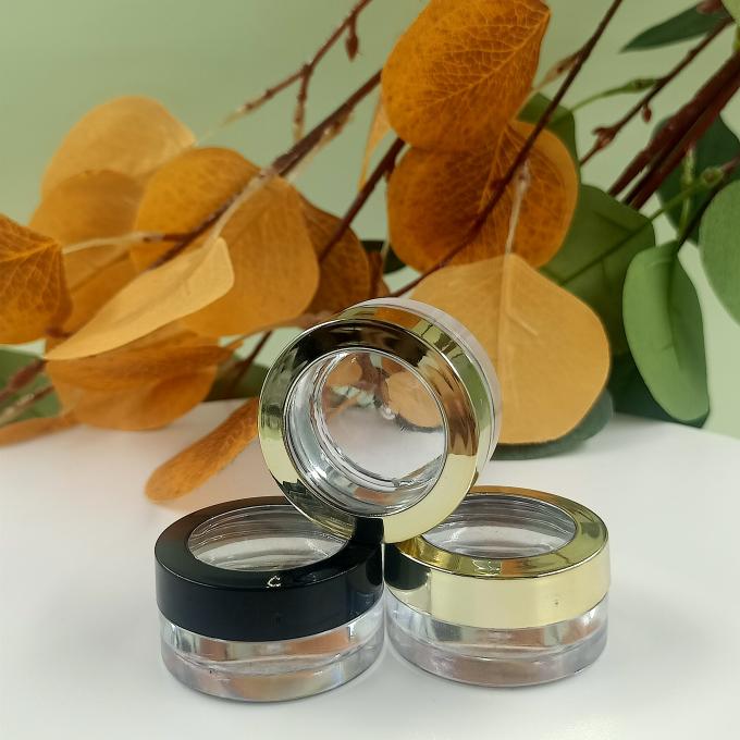 Plastic Cap Material 5ml 10ml Luxe Cream Jar met UV coating en plastic type 1