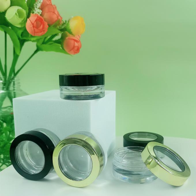 Plastic Cap Material 5ml 10ml Luxe Cream Jar met UV coating en plastic type 2