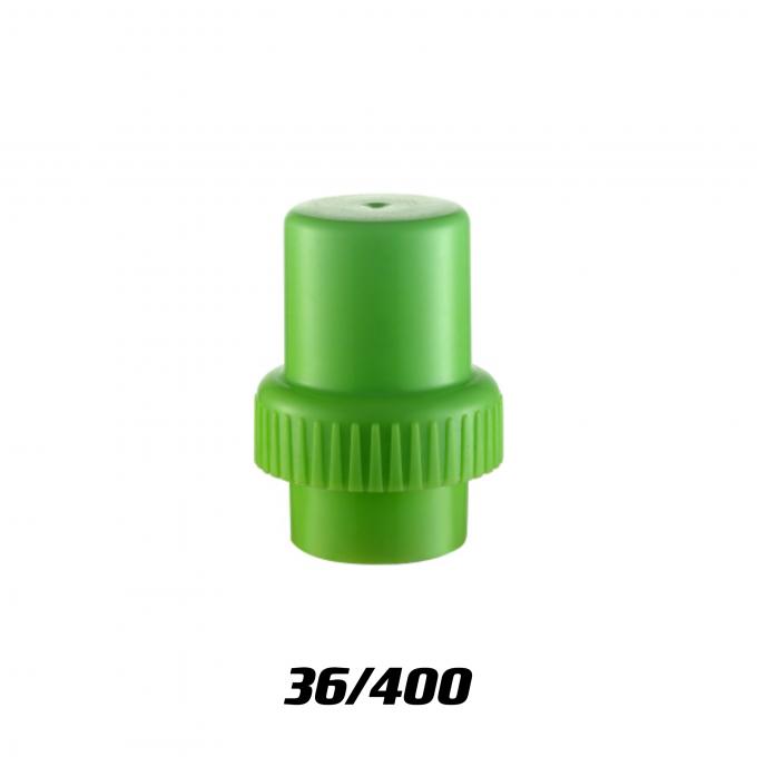 36 mm 58 mm PP Plastic Wasmiddel meetkap Groen fleskap voor 48/400 flessen 3