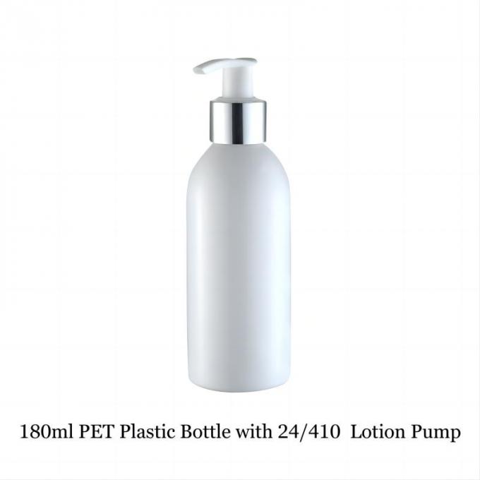 180 ml/200 ml/250 ml capaciteit Ronde schoudercilinder PET-plastiekflessen met lotionpomp 1