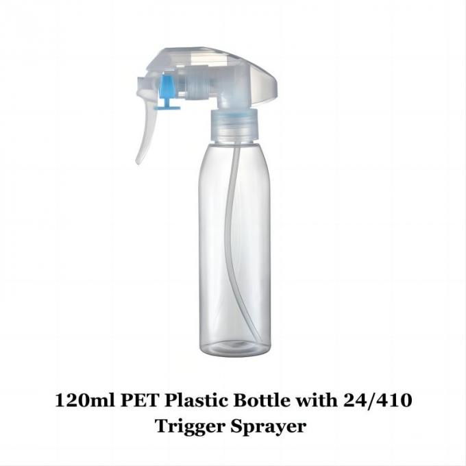 Design Plastic Bullet Shape 120 ml 250 ml PET flessen met Trigger Sprayers en Lotion Pumps 0
