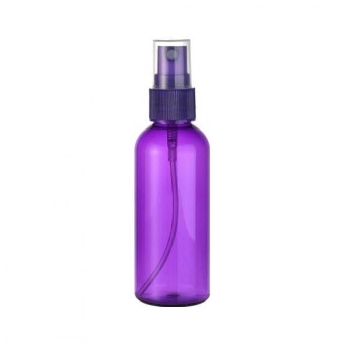 Schermdrukmarkt 120 ml PET-plastiek pompfles met zwarte pomp en Amber kleur 1